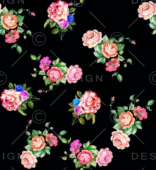 黑色大气印花华亿平台图片