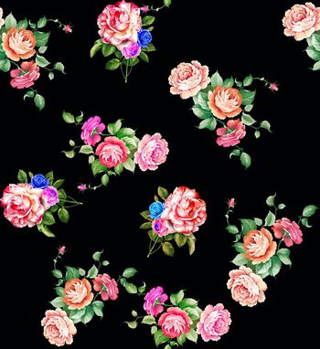 黑色大气印花华亿平台图片