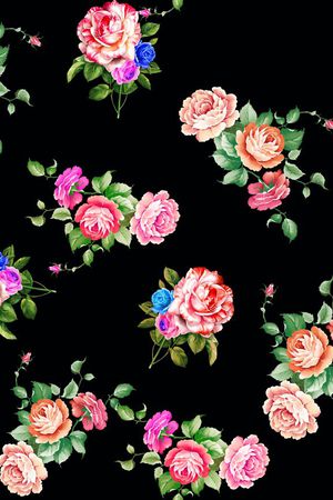 黑色大气印花华亿平台图片