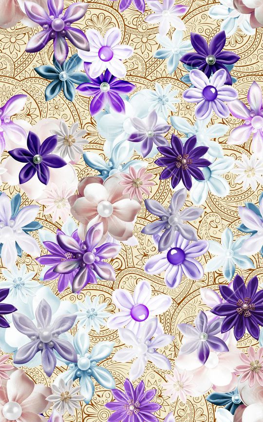 三色堇印花华亿平台图片