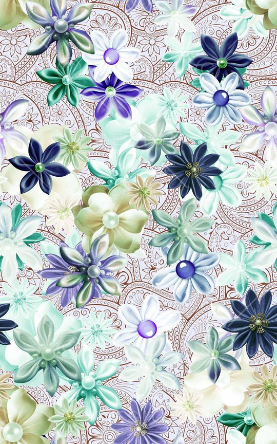 三色堇印花华亿平台图片