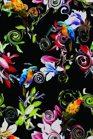 玉兰印花华亿平台图片