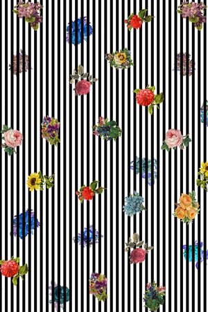 男装花卉印花华亿平台图片