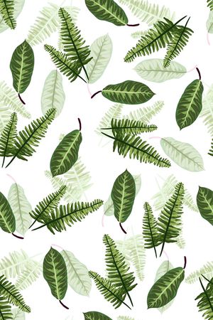 树叶印花华亿平台图片