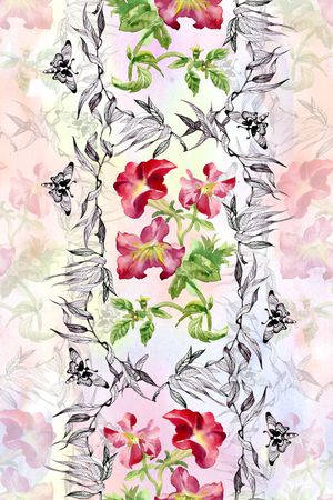 水彩印花华亿平台图片