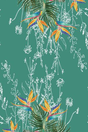 手绘印花华亿平台图片