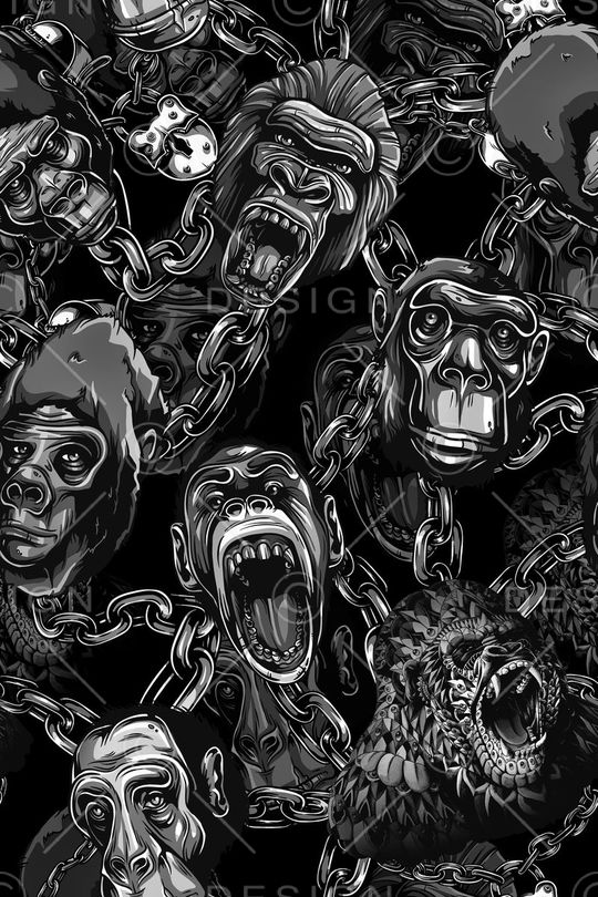 猴子印花华亿平台图片