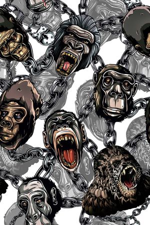 猴子印花华亿平台图片