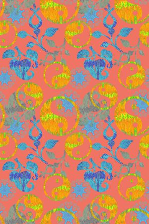 抽象变幻印花华亿平台图片