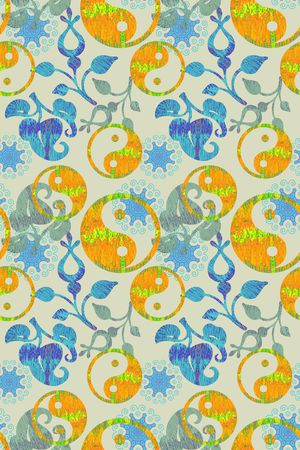 抽象变幻印花华亿平台图片