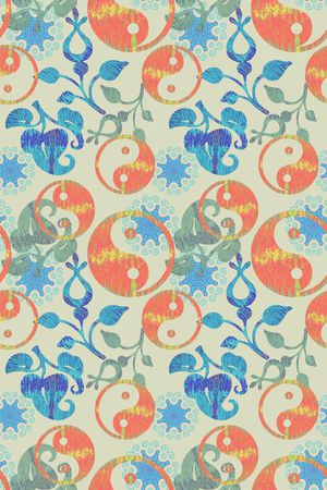 抽象变幻印花华亿平台图片