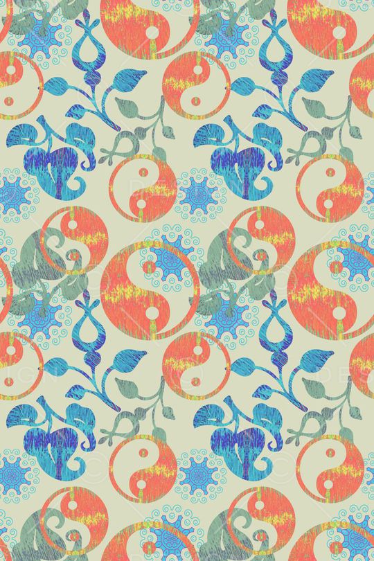 抽象变幻印花华亿平台图片