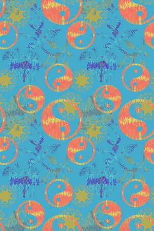 抽象变幻印花华亿平台图片