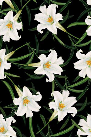 抽象手绘满版花卉印花华亿平台图片