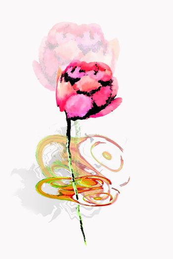 679648-创意定位油墨花卉