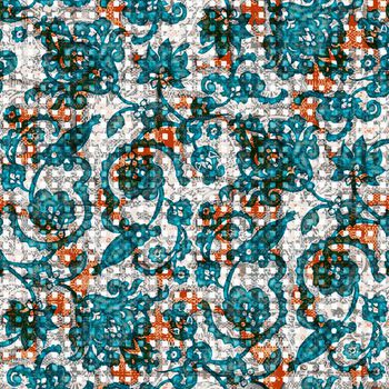 679689-传统肌理仿泡泡纱格子底纹华亿平台-2