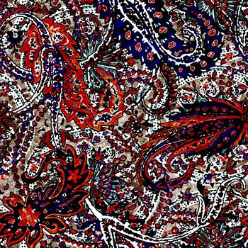 佩斯利印花华亿平台图片