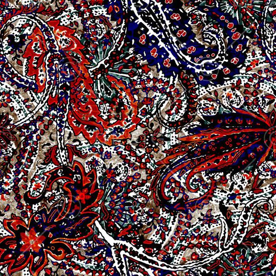 佩斯利印花华亿平台图片