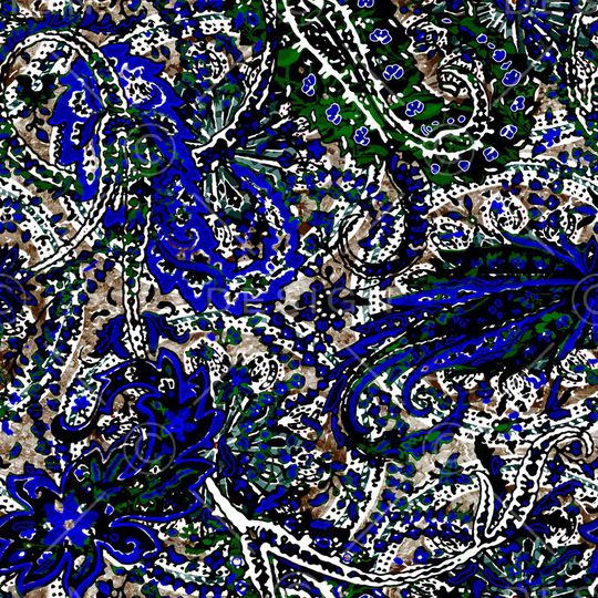 佩斯利印花华亿平台图片