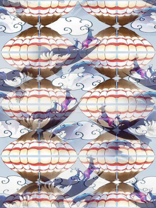 手绘印花华亿平台图片