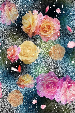 花朵印花华亿平台图片