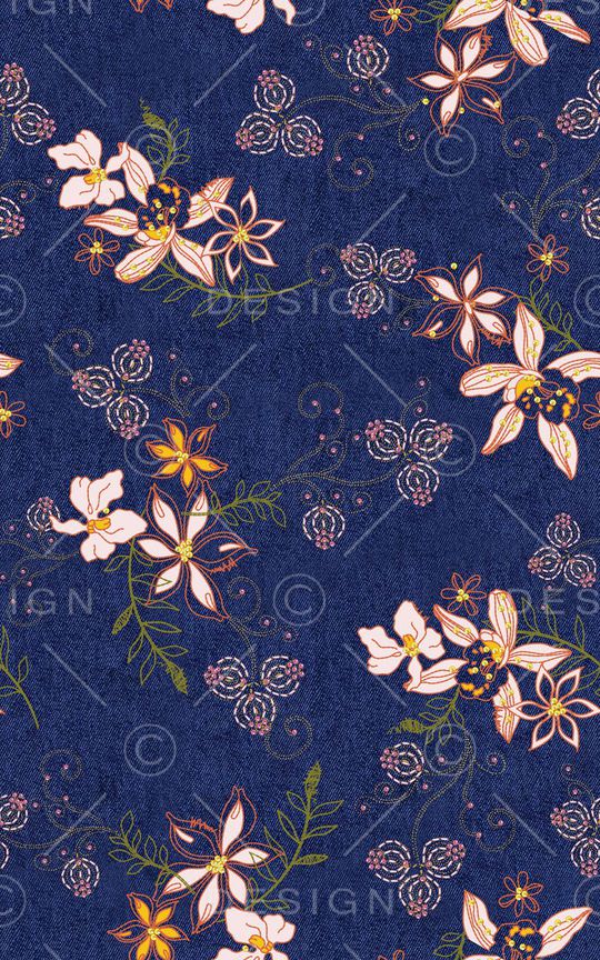 花朵印花华亿平台图片