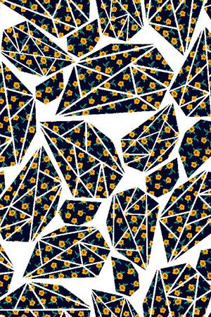 时尚小碎花印花华亿平台图片