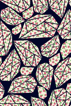 时尚小碎花印花华亿平台图片