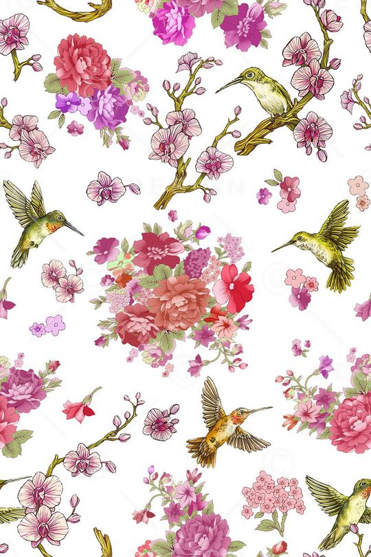 花鸟印花华亿平台图片