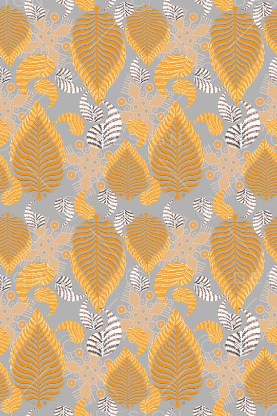 腰果花组合印花华亿平台图片