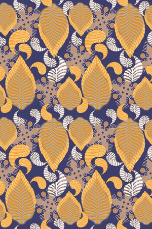 腰果花组合印花华亿平台图片