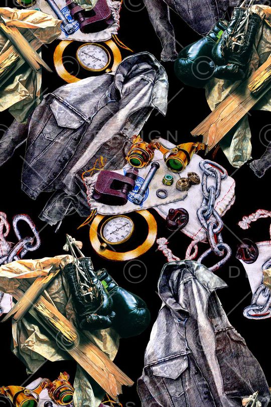 牛仔服印花华亿平台图片