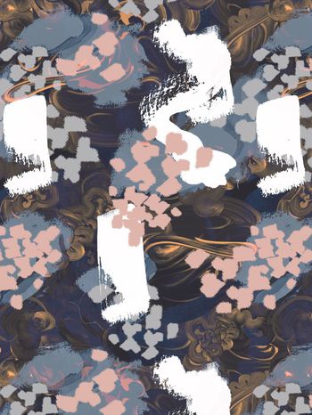 女装水彩水墨印花华亿平台图片