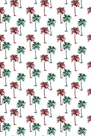 棕榈树印花华亿平台图片