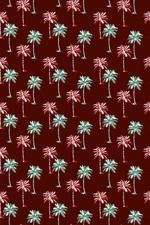 棕榈树印花华亿平台图片