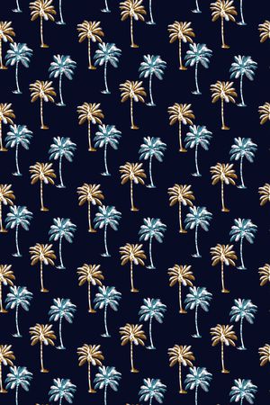 棕榈树印花华亿平台图片