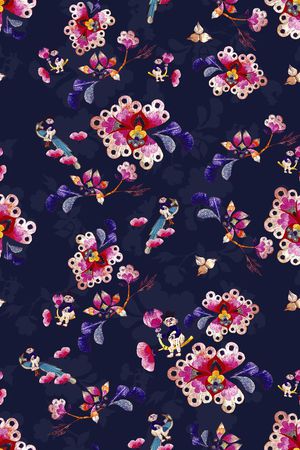 民族风印花华亿平台图片