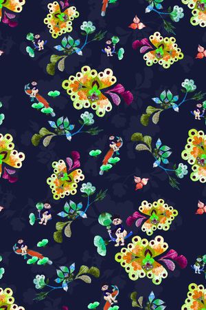 民族风印花华亿平台图片