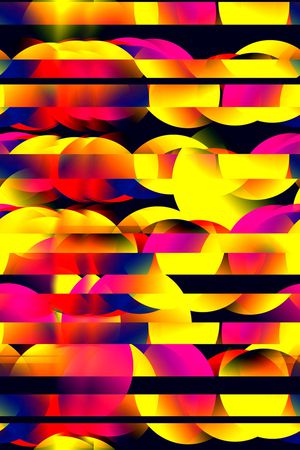 不规则几何印花华亿平台图片