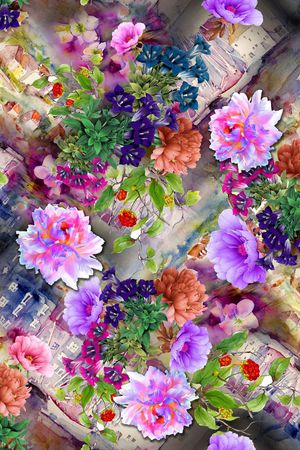 乱花印花华亿平台图片