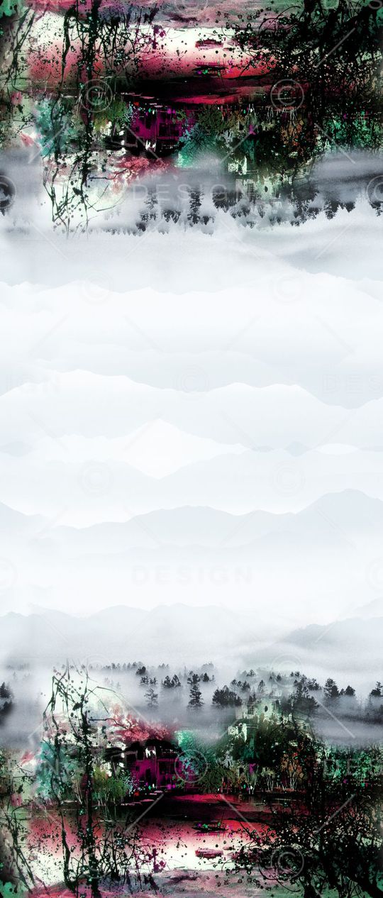 水彩印花华亿平台图片