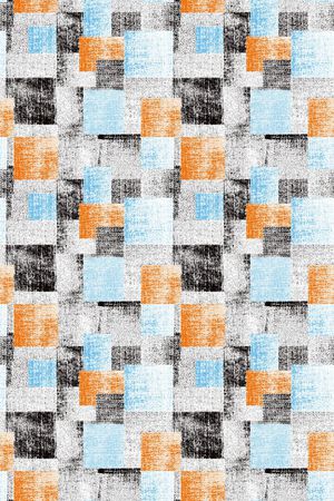 小方块印花华亿平台图片