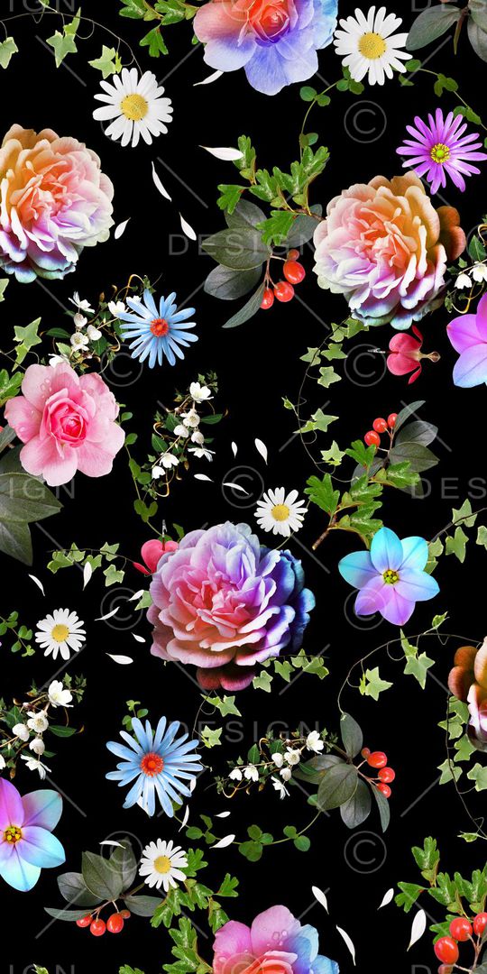 树叶枝条印花华亿平台图片