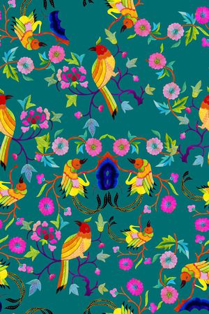 中国风印花华亿平台图片