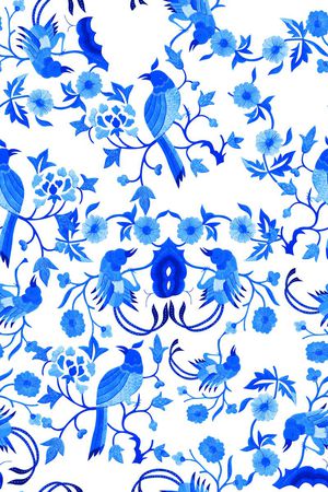 中国风印花华亿平台图片