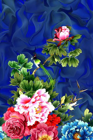 女装定位印花华亿平台图片