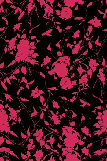 680728-黑白花卉1