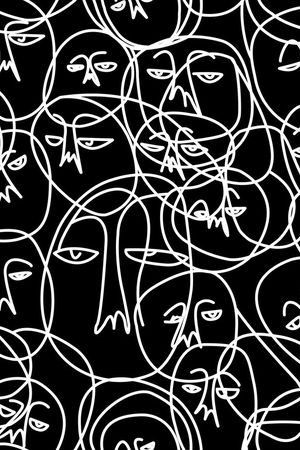 不规则几何印花华亿平台图片