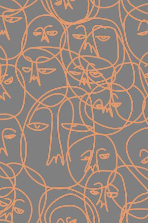 不规则几何印花华亿平台图片