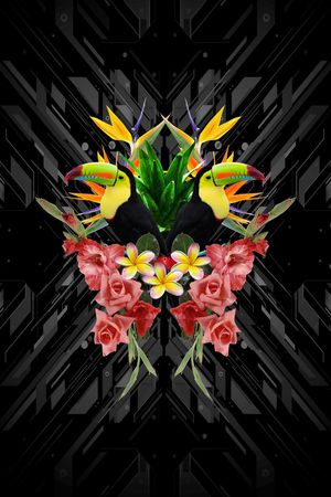 花朵印花华亿平台图片